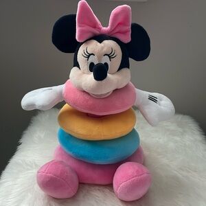 Plush Minnie stacking ring set